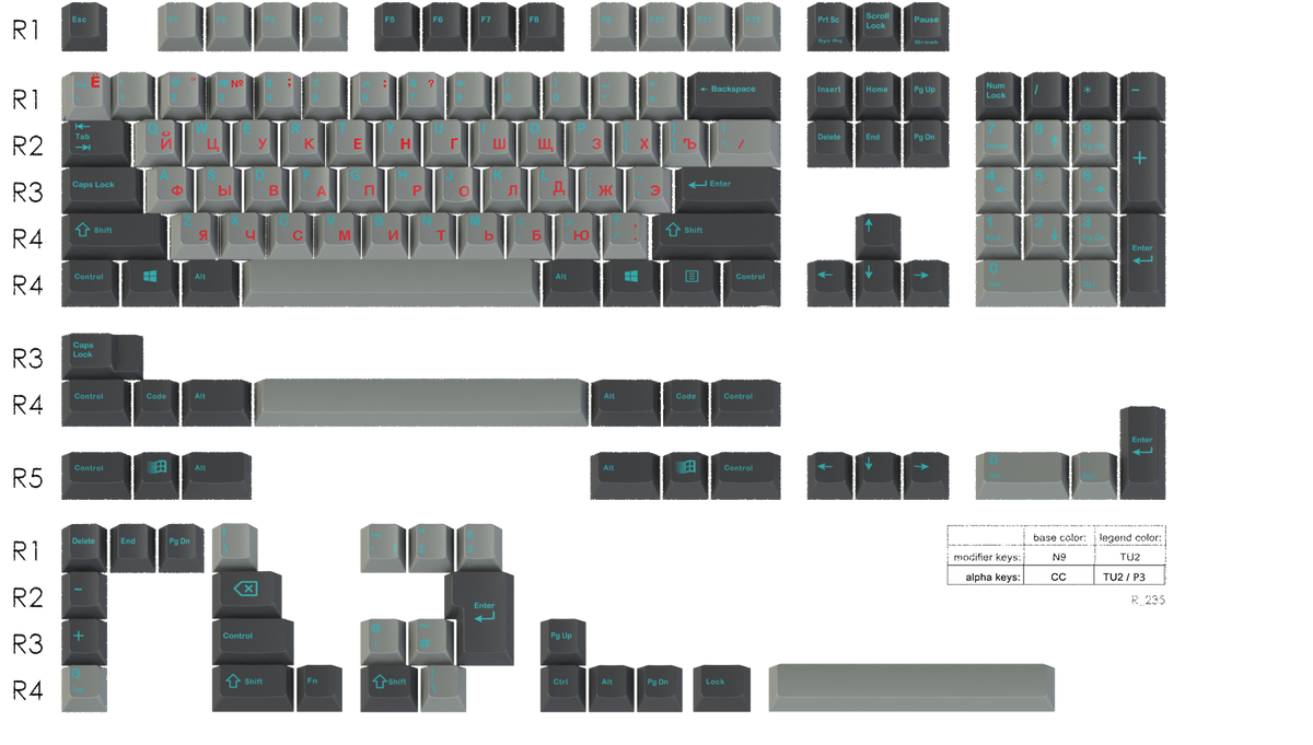 Sky Dolch with Cyrillic Sub-Legends